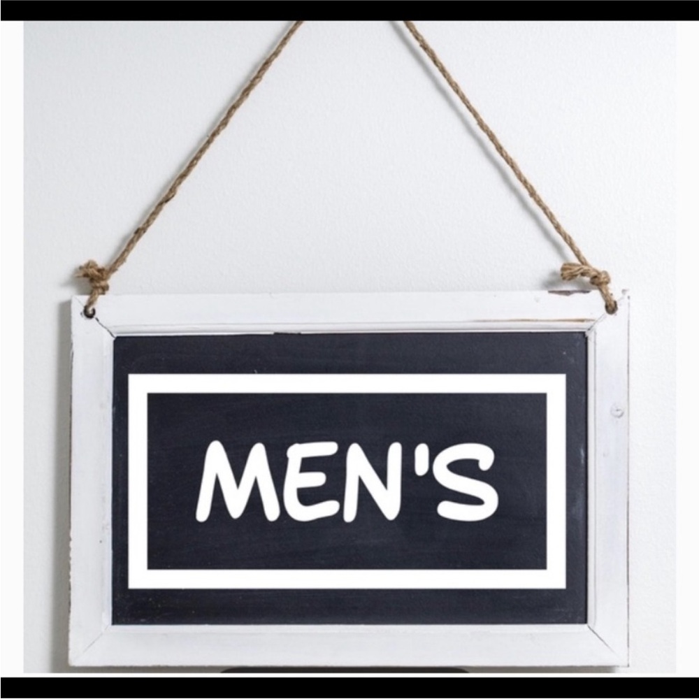 Men's Hanging Chalkboard Sign